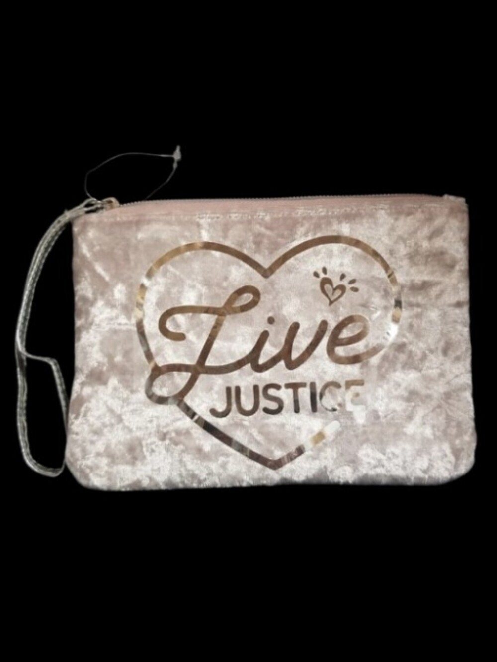 GIRLS LIVE JUSTICE PINK CLUTCH/WRISTLET PURSE